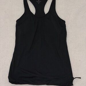 Athleta Padded Cups Racerback Black Tinker Tank Top 919054